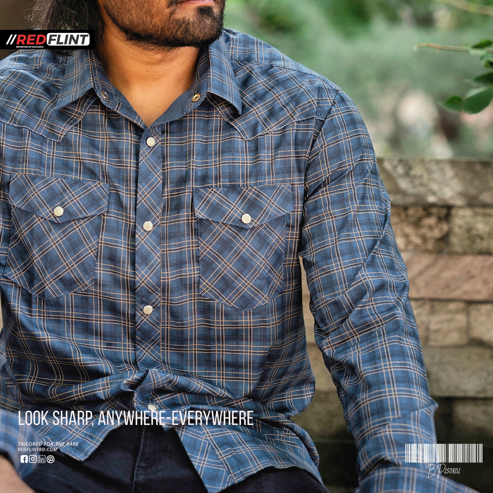 Blue Plaid Shirt - Image 3