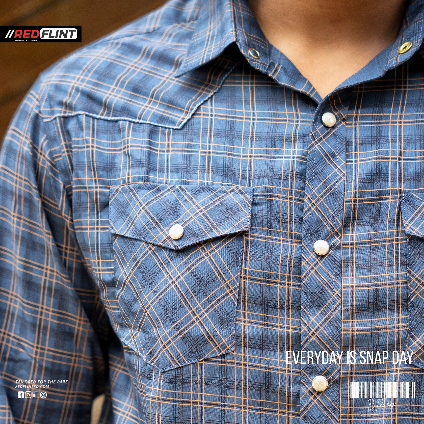 Blue Plaid Shirt - Image 4